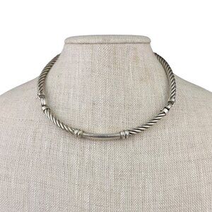 David Yurman Womens Sterling Silver 925 Twisted Cable Chain Necklace